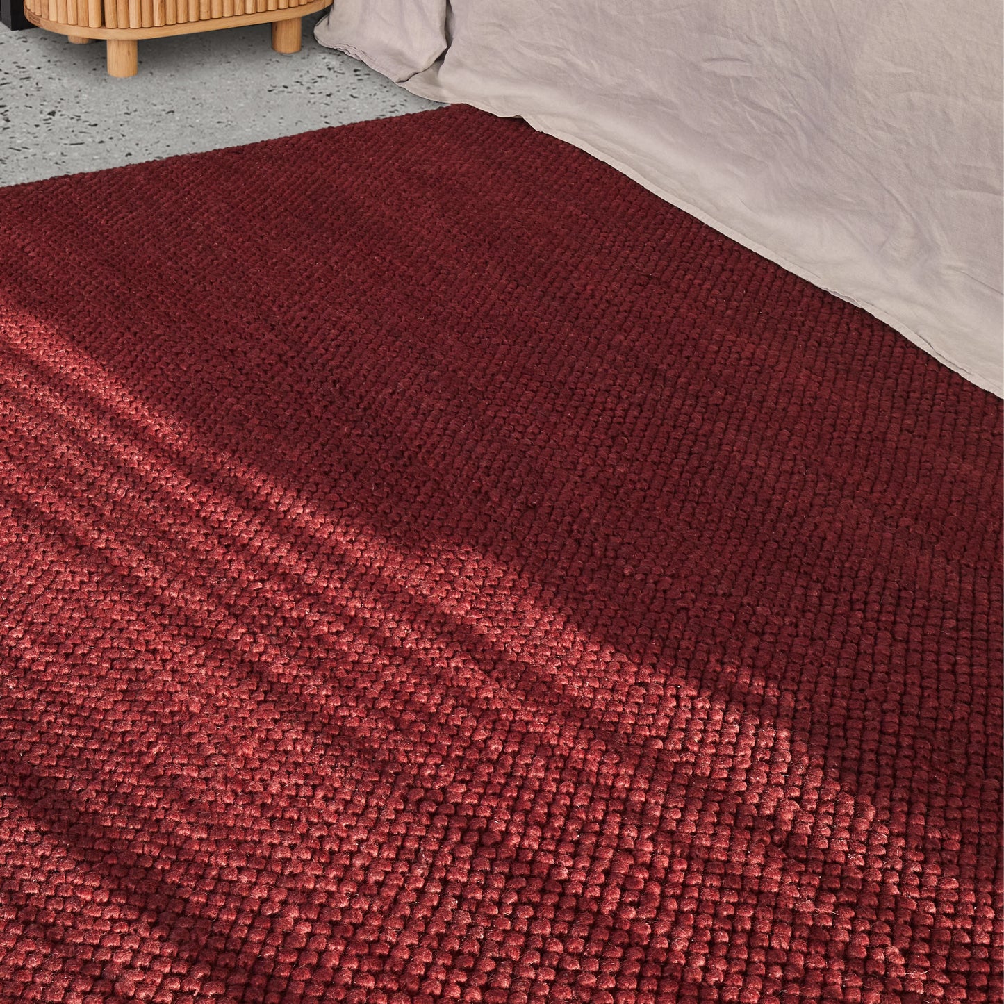 Ridge Rug - Burgundy