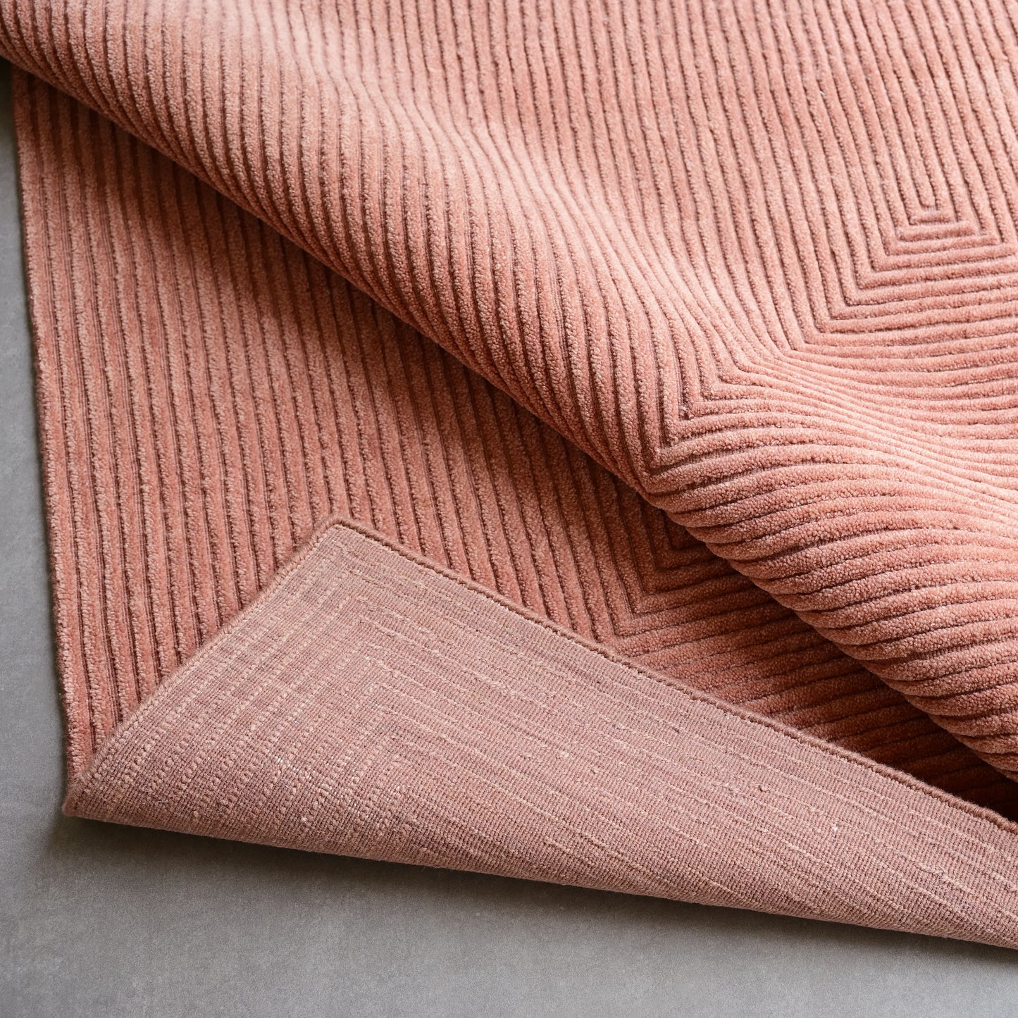 Stripe Rug - Clay Pink