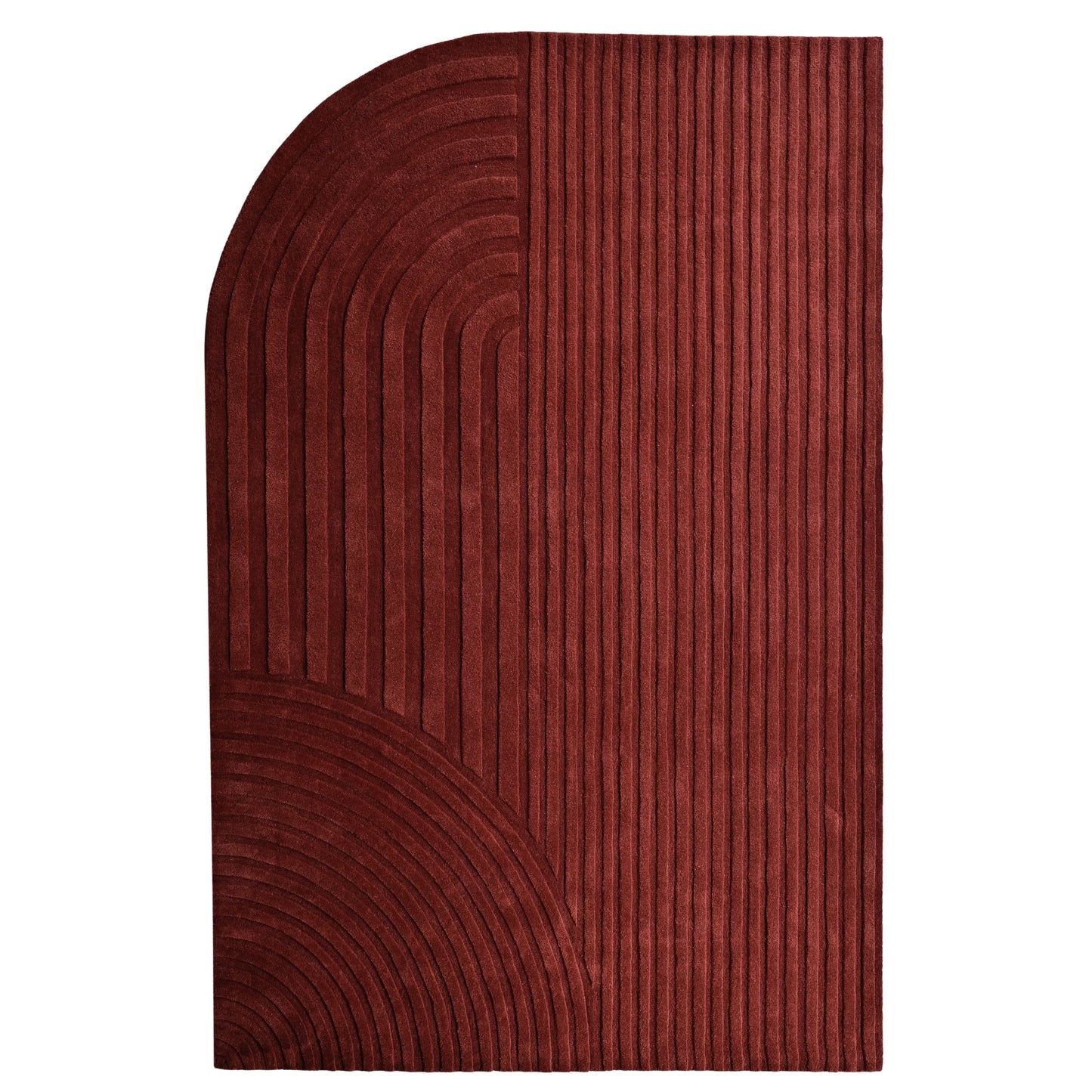 Trace Rug - Brick Red