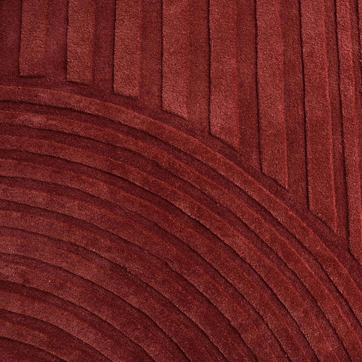 Trace Rug - Brick Red