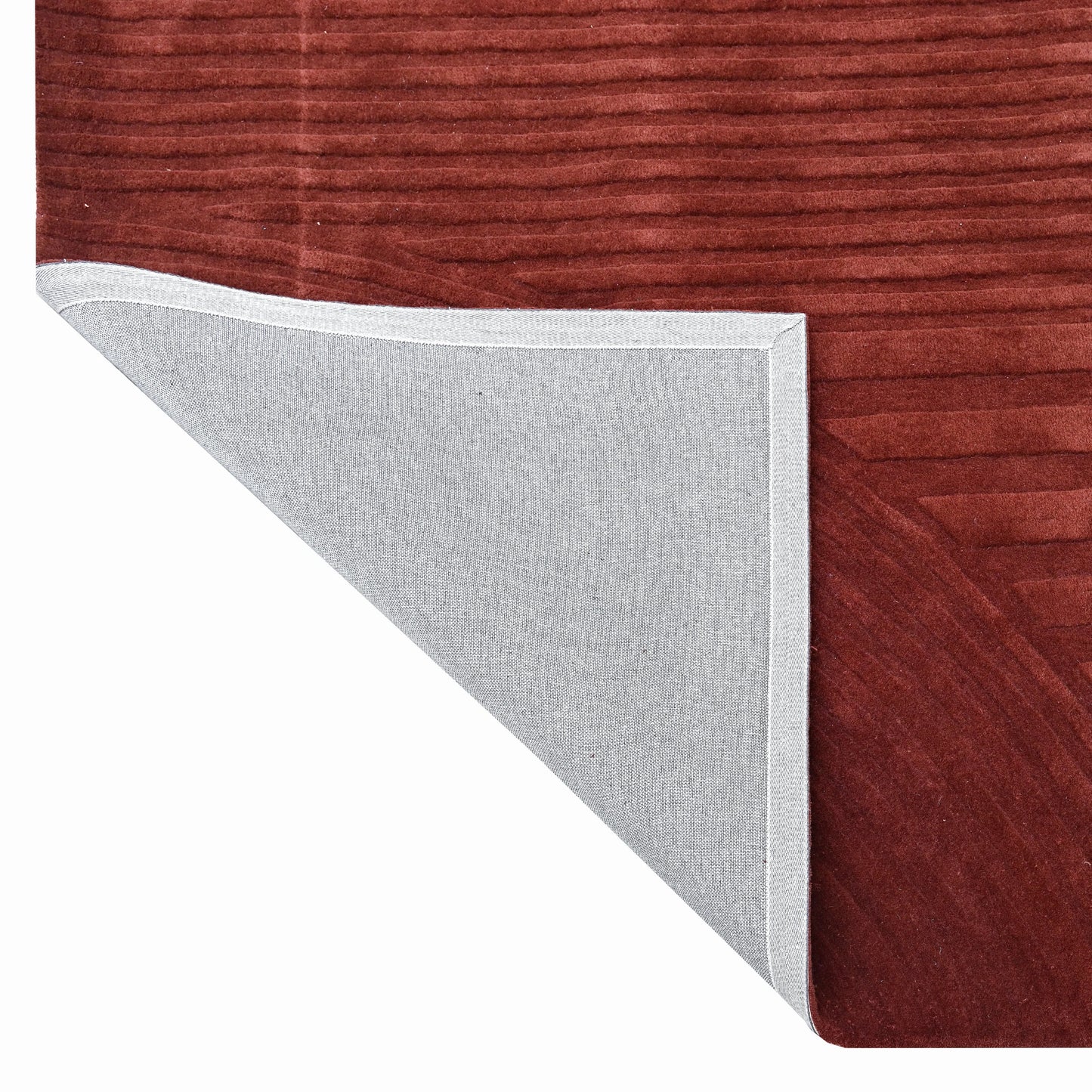 Trace Rug - Brick Red