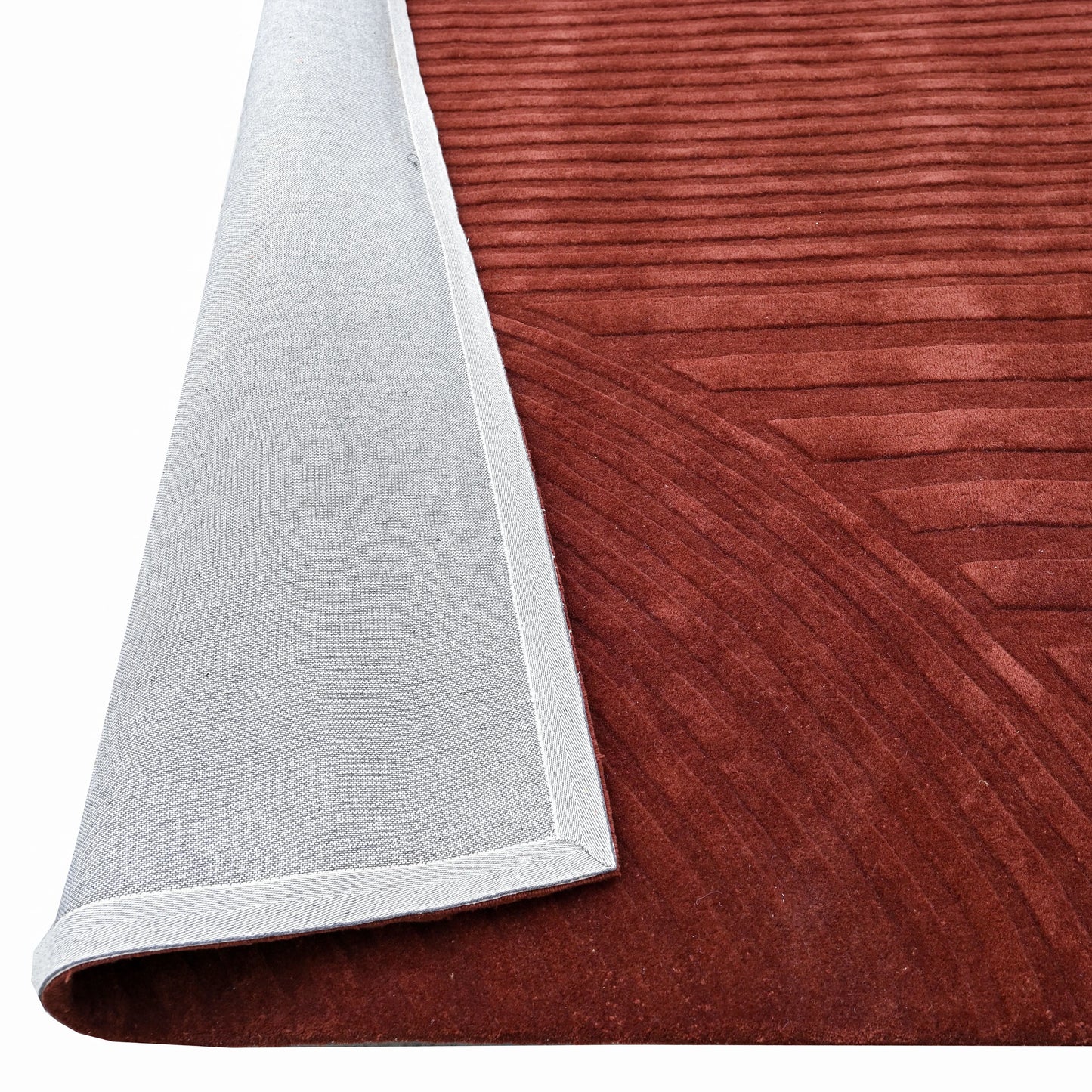Trace Rug - Brick Red