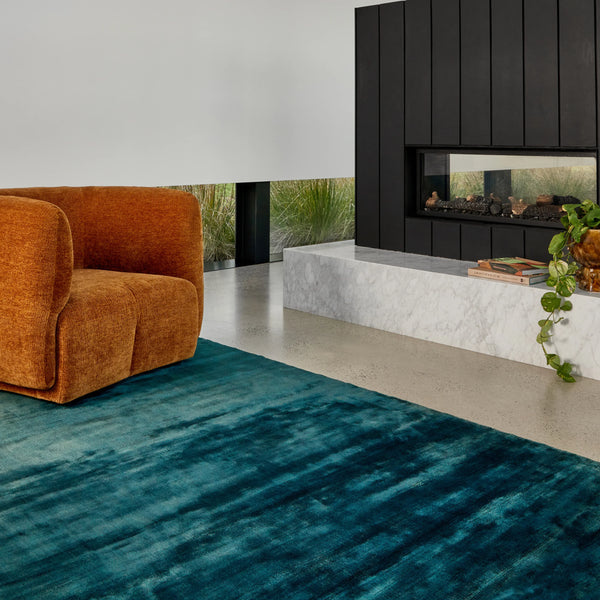 Aura Rug - Teal - alternate view