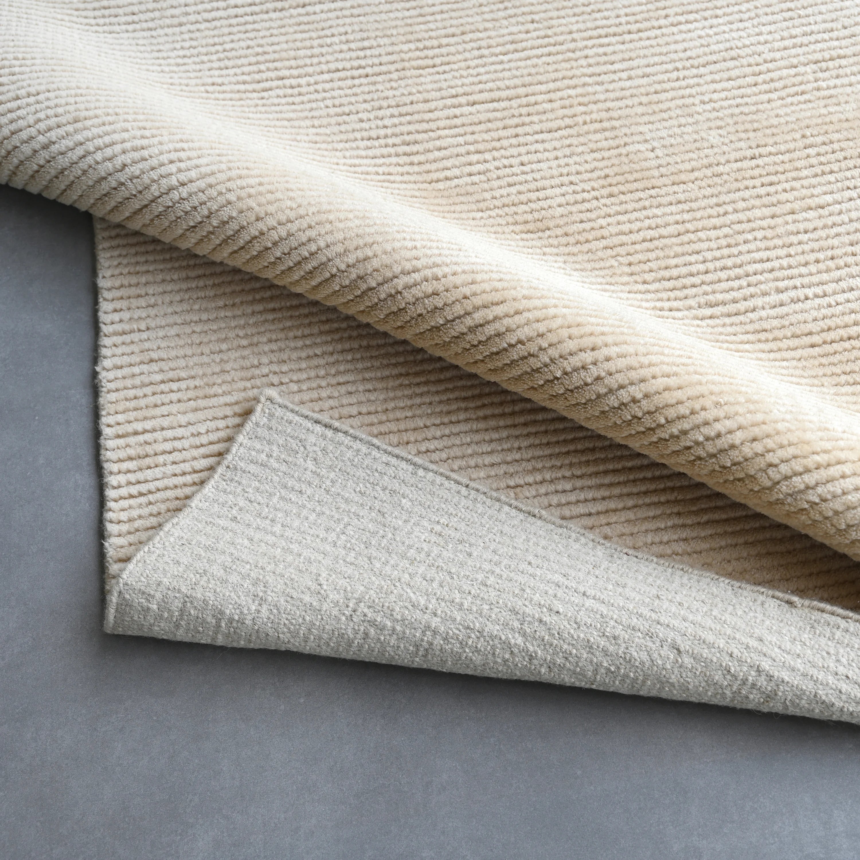 Lena Taupe Handknotted NZ Wool 200x300cm Rug | Elan & Earth
