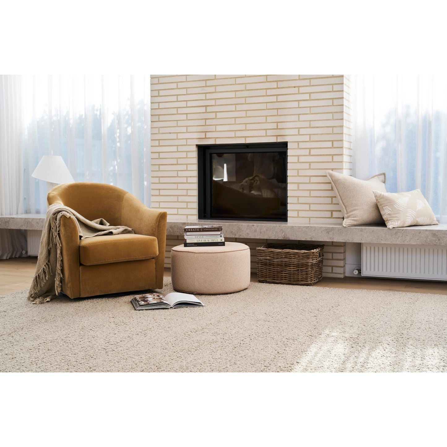 Plush Rug - Stone
