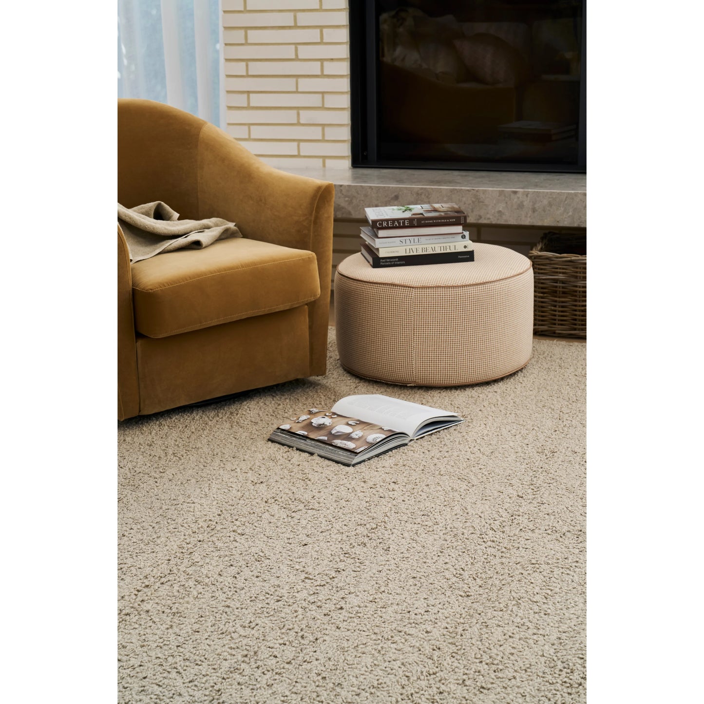 Plush Rug - Stone