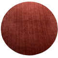 Pure Round Wool Rug - Chestnut 150cm x 150cm