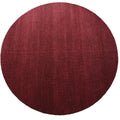 Ridge Round NZ Wool Rug - Burgundy 150cm x 150cm