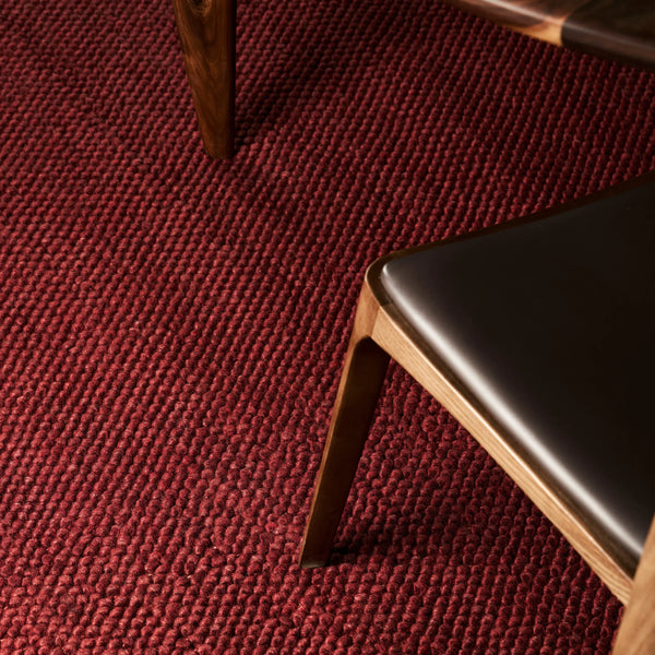 Ridge Rug - Burgundy - alternate view