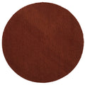 Ridge Round NZ Wool Rug - Coffee 200cm x 200cm