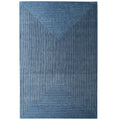 Stripe NZ Wool Rug - Aqua Blue 160cm x 230cm