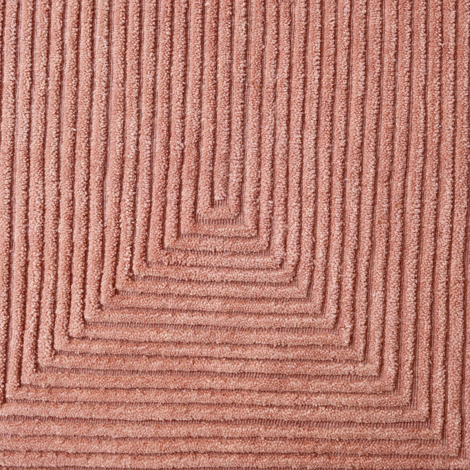 Stripe Rug - Clay Pink