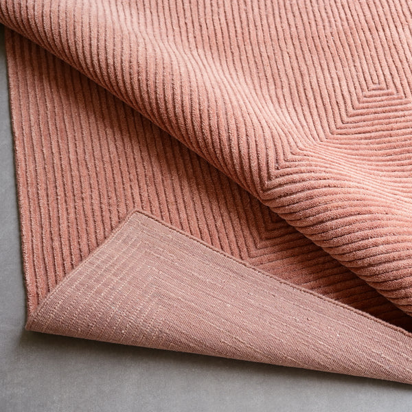 Stripe Rug - Clay Pink - alternate view