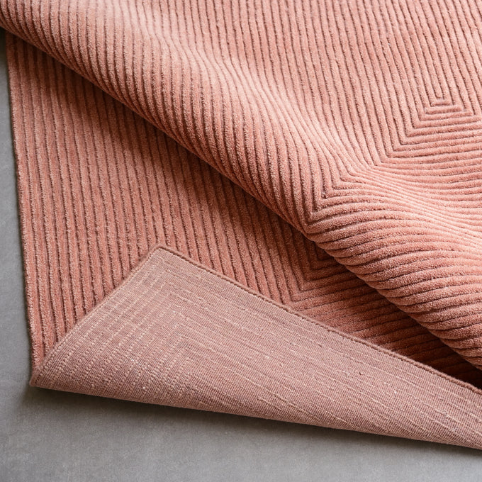 Stripe Rug - Clay Pink