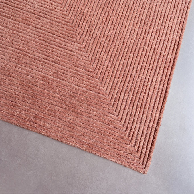 Stripe Rug - Clay Pink