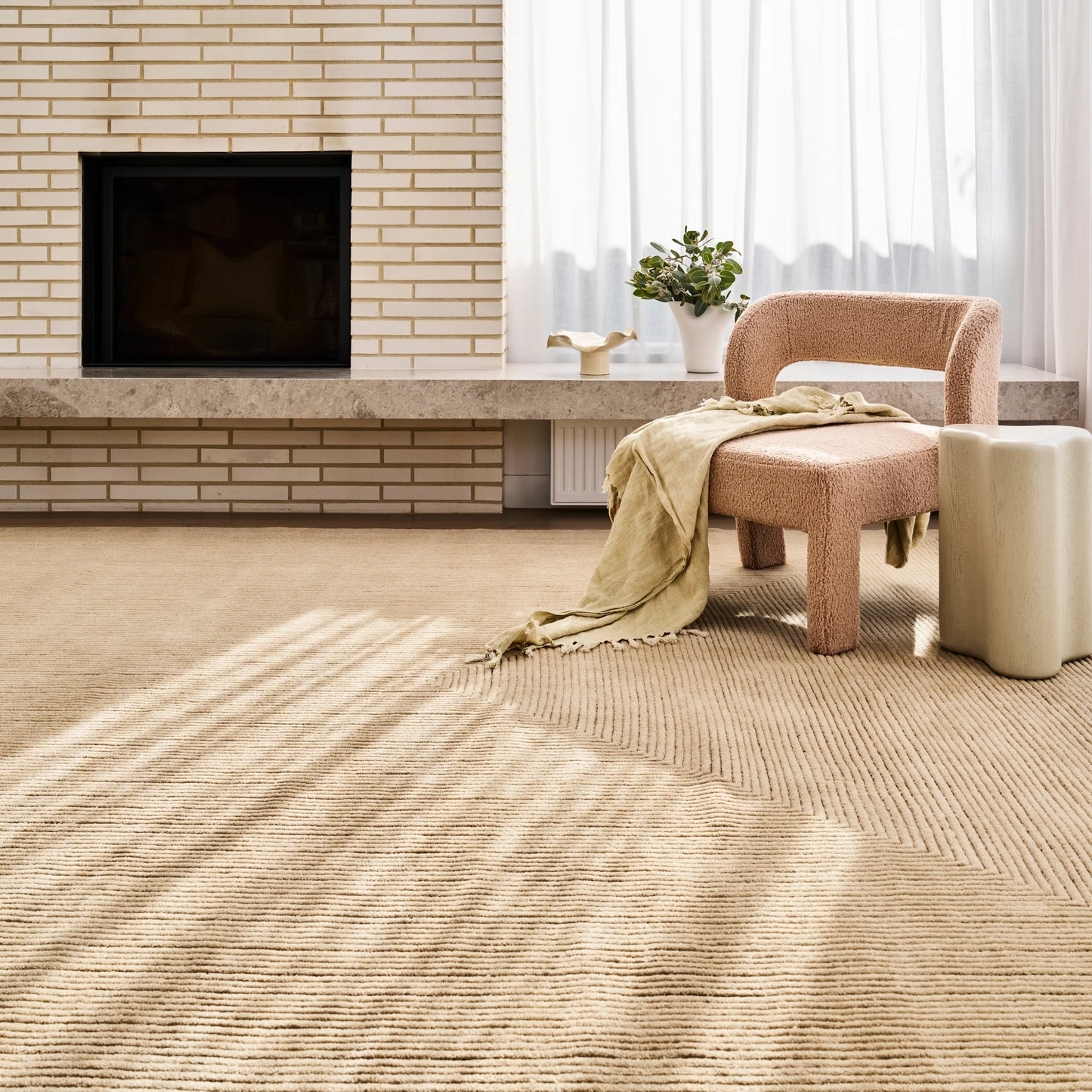 Stripe Rug - Ivory