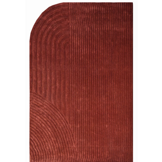 Trace Rug - Brick Red