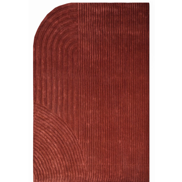 Trace Rug - Brick Red