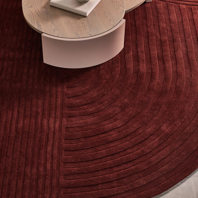 Trace Rug - Brick Red