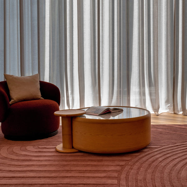 Trace Rug - Rose - alternate view