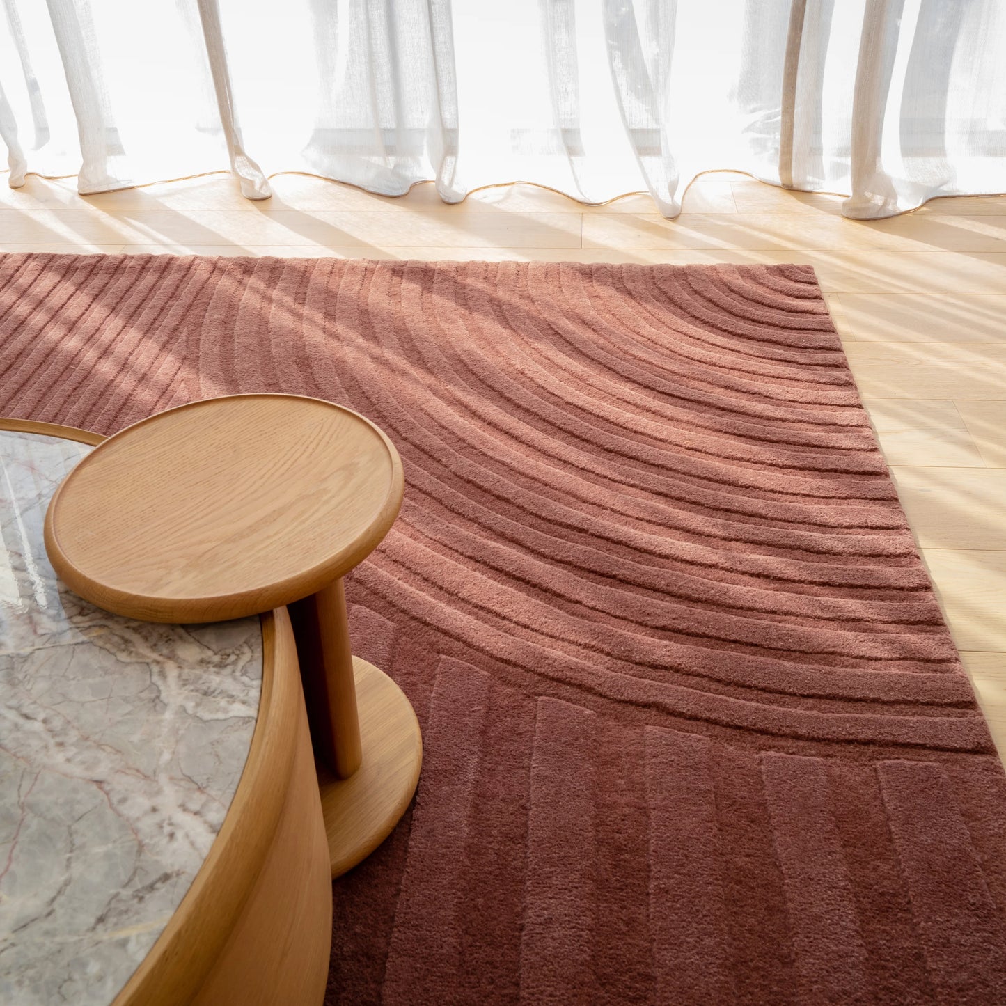 Trace Rug - Rose
